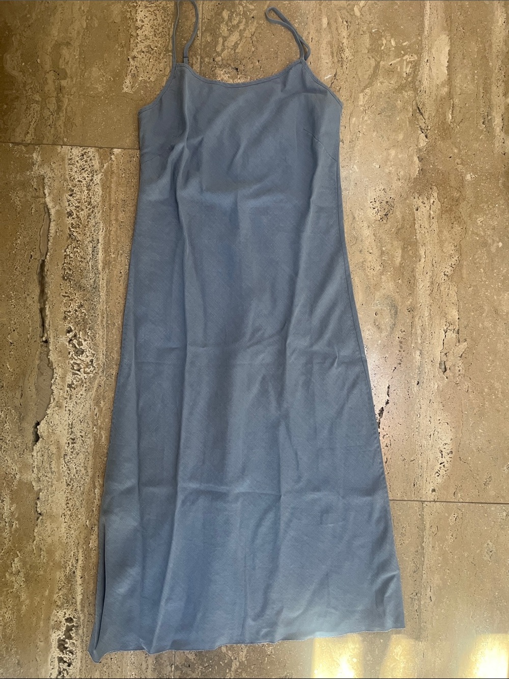 Margaret O'Leary Light Blue Maxi Slip Dress